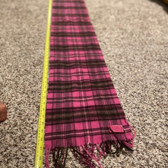 Coach women's pink patterned scarf, like new. - Picture 3 of 5